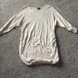 Cream maternity sweater tunic