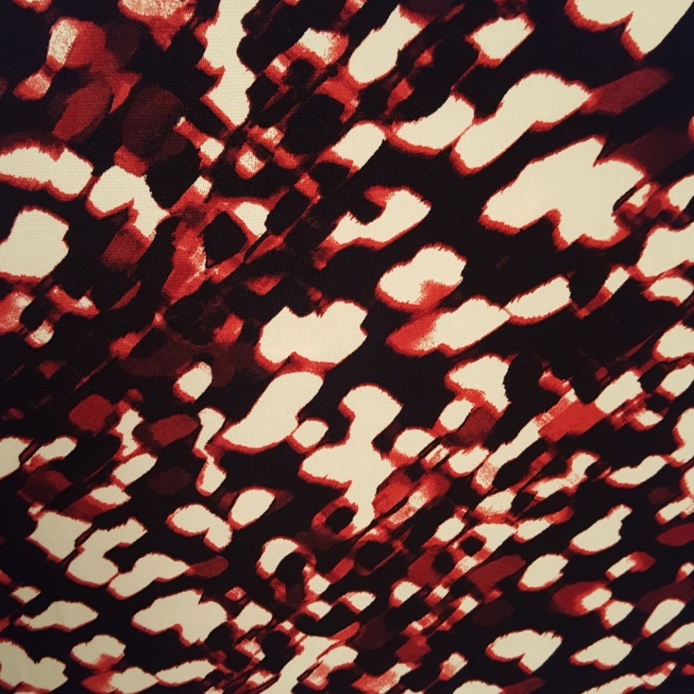 Calvin Klein Print Drape Neck Top - Picture 7 of 8