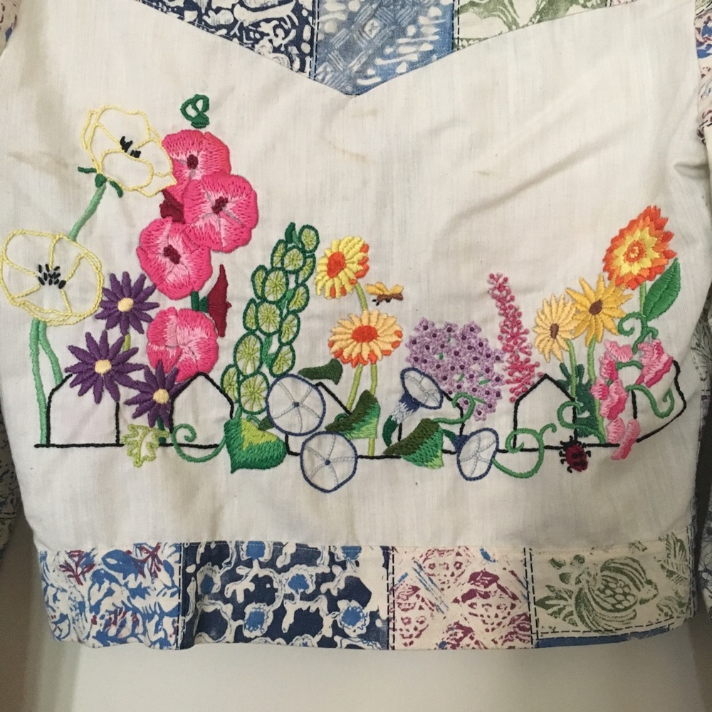 Hand embroidered vintage top