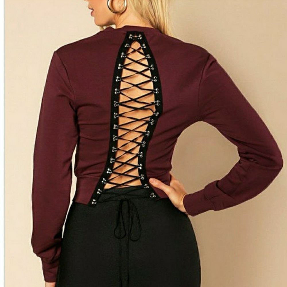 Rhi Rhi Lace Up Sweater