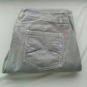 🌹WHBM Pant Grey with embellished pocket -6