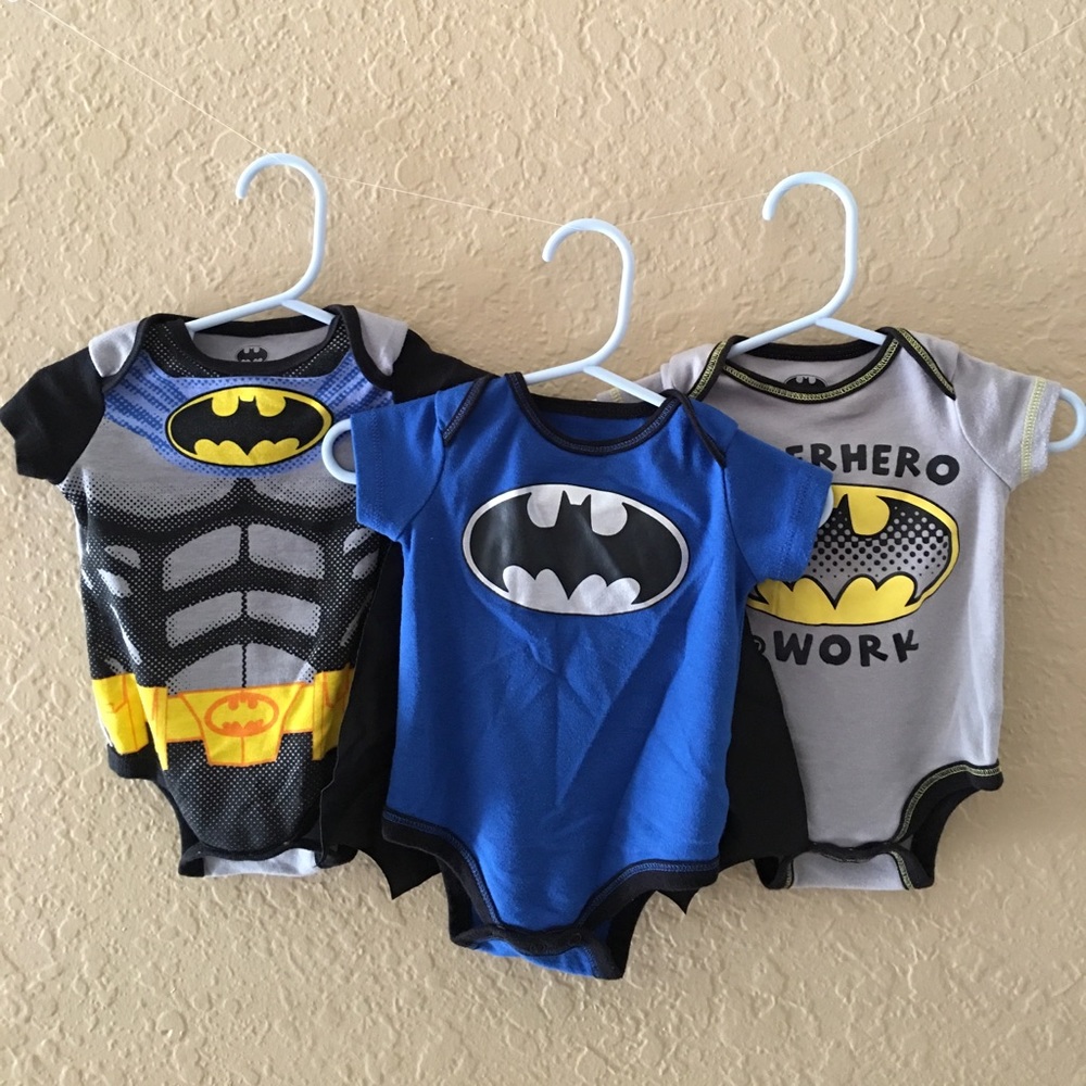 Baby Batman onesie collection set