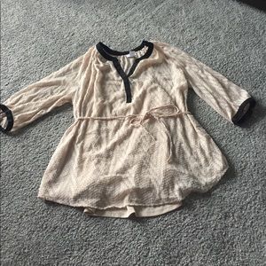 Cream maternity top