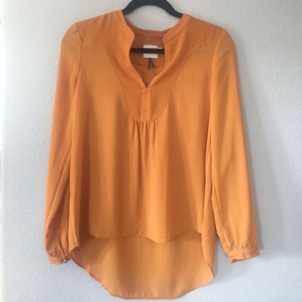 Mustard yellow long sleeve top