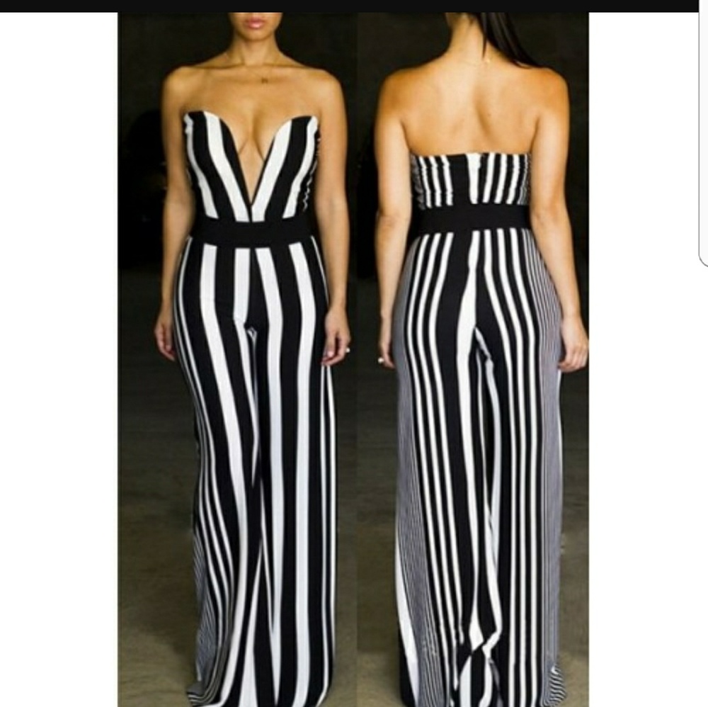 Black and Gray jumpsuit