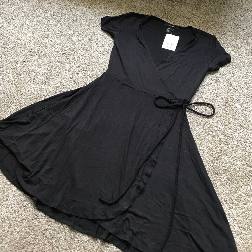 Cotton wrap dress