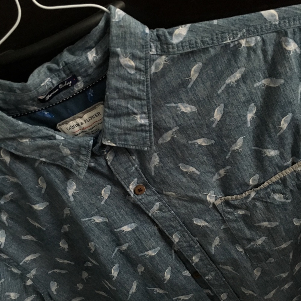 Blue Button Top - image 2