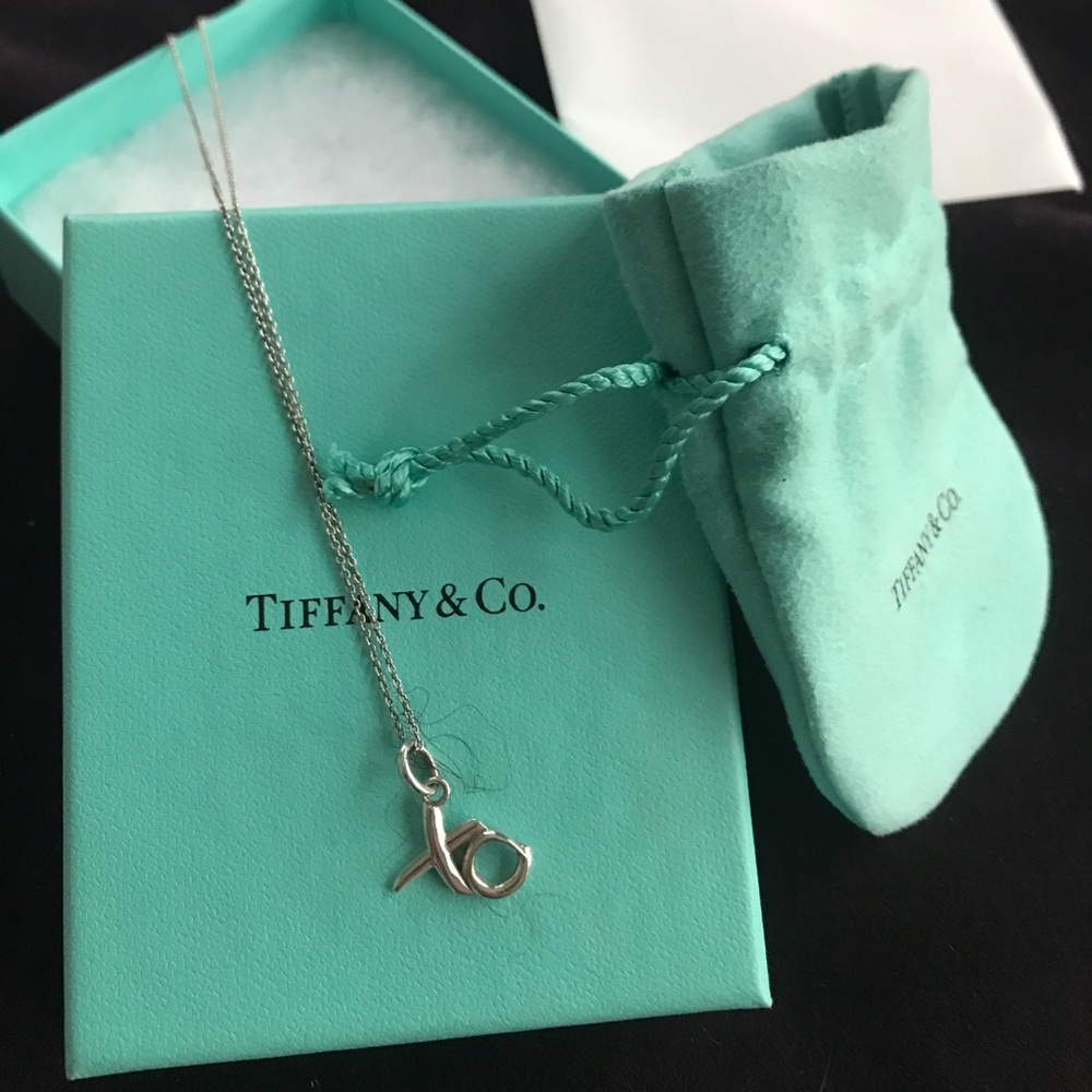 Tiffany XO 9" sterling silver necklace