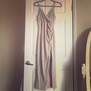 Nude classy cocktail dress