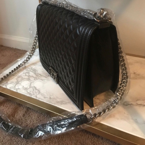 Large size black shoulder bag - Picture 2 of 2
