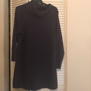 Eggplant sweater dress