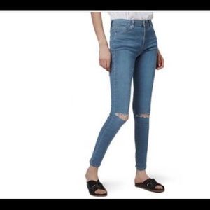 Topshop Ripped Moto Leigh