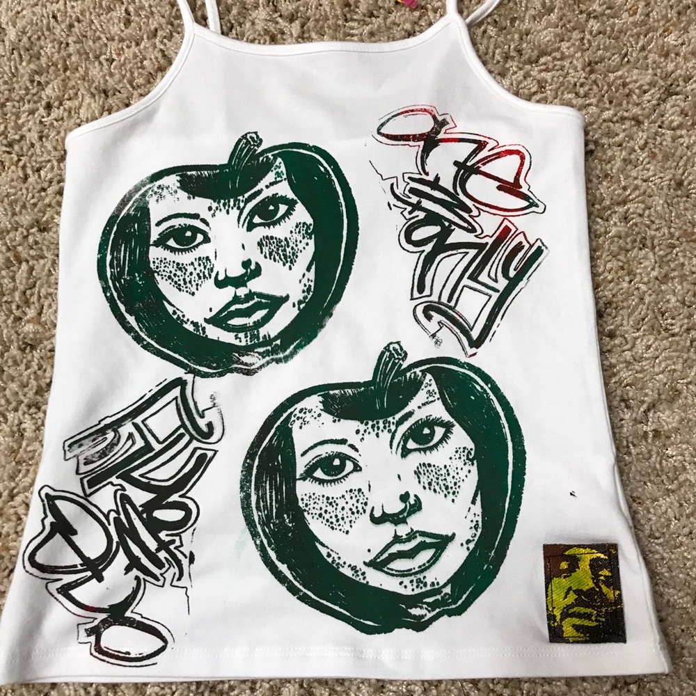 One&OnlyArts hand screen printed tank top