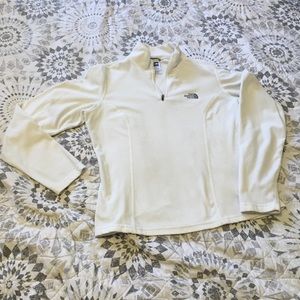 🏕North Face Cream Fleece 1/4 Zip Pullover🏕