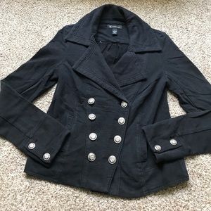 Cotton jacket with military detailing