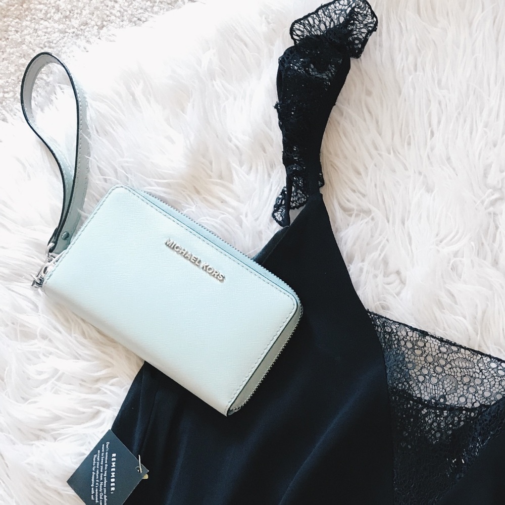 Michael Kors Teal Wallet/Wristlet