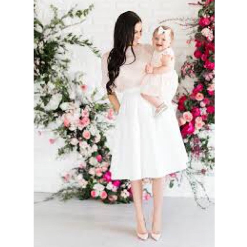 J CREW A-LINE LACE MIDI SKIRT