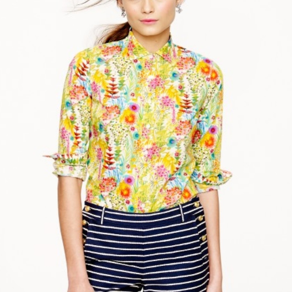 Liberty for J.Crew Perfect Shirt in Tresco Floral