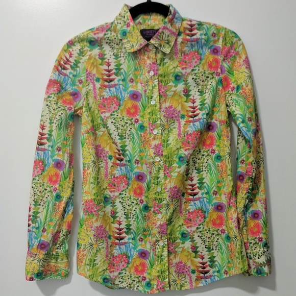 Liberty for J.Crew Perfect Shirt in Tresco Floral - Picture 3 of 4