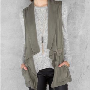 Olive green vest