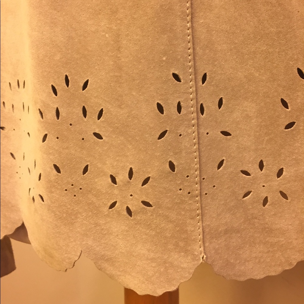 Beautiful Hippie Boho Tan Leather Tunic Small - Picture 4 of 8