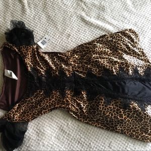 Cheetah Halloween dress with car ears