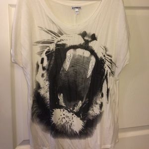 Tiger Shirt With Rhinestones