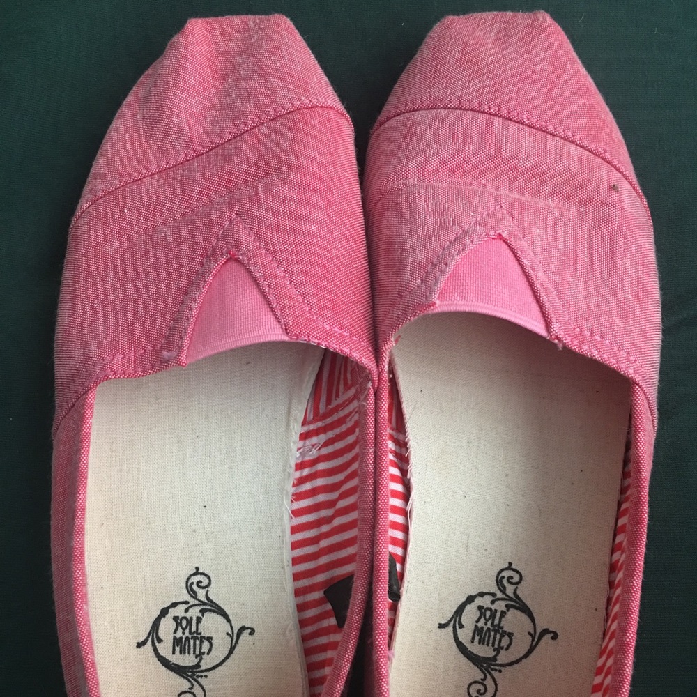 Pink Fabric Flats