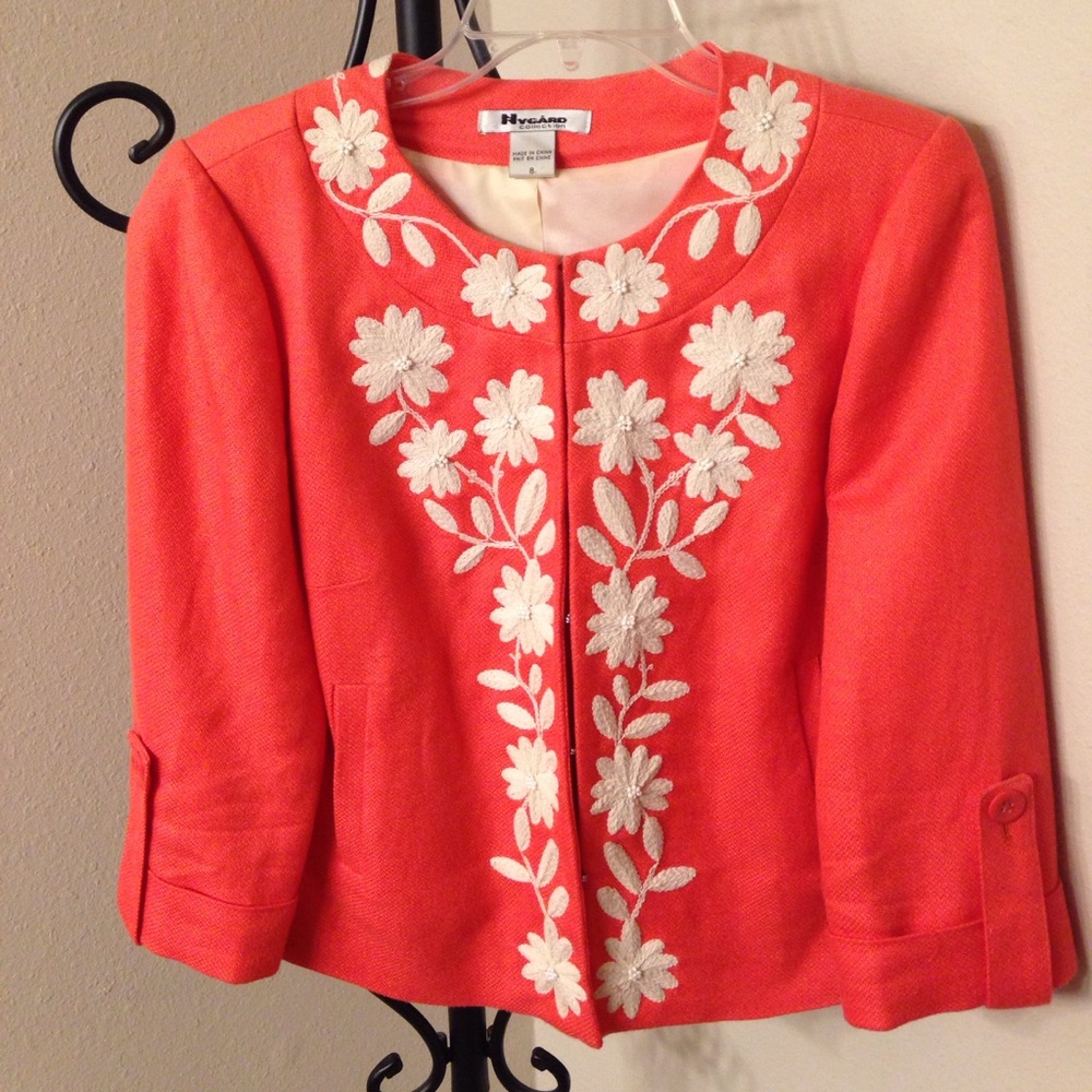 Nygard Orange/Coral Jacket--Size 8