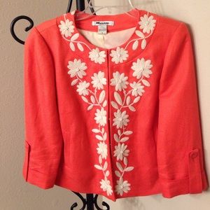 Nygard Orange/Coral Jacket--Size 8