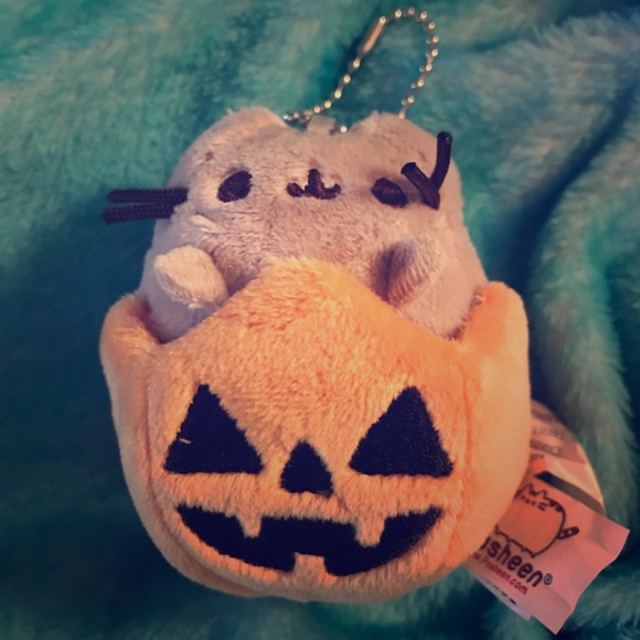 pusheen pumpkin plush