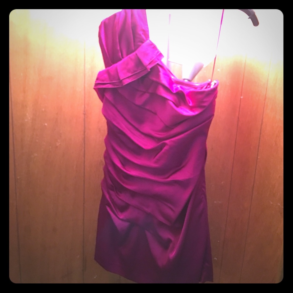 EUC Express Sz 4 Fuchsia cocktail/party dress