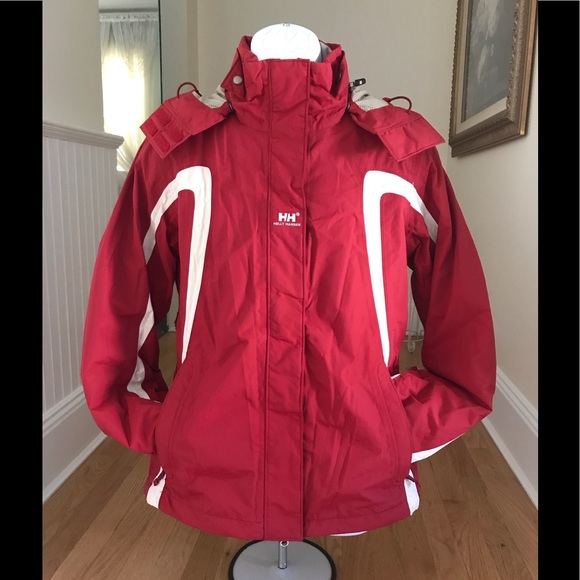 helly hansen red ski jacket