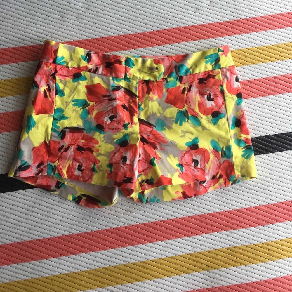 JCrew Floral Shorts Size 2