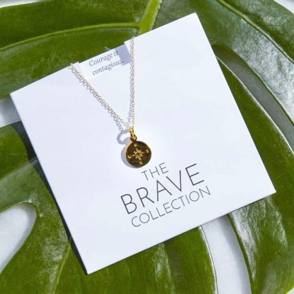 NWT The Brave Collection Compass Necklace
