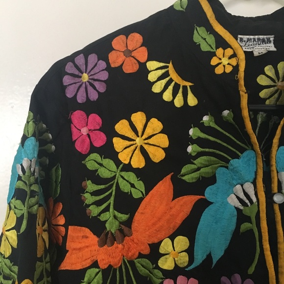 Vintage embroidered smoking jacket