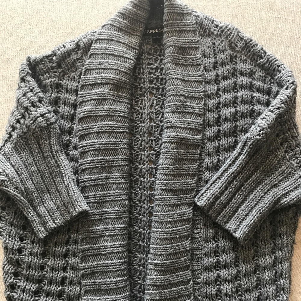 Express knit cardigan sweater