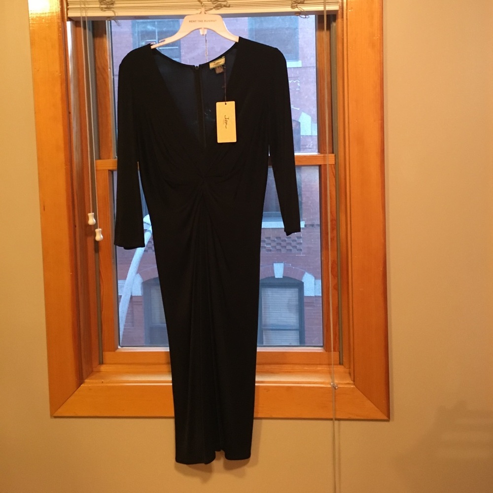 Women's Black Silk Issa Dress Size 6 NWT