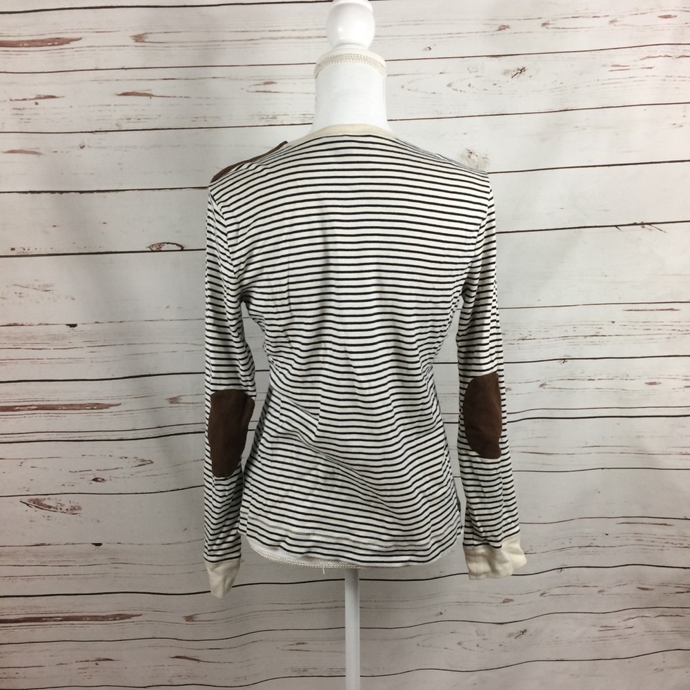 Stripped Tee w/ Elbow Patches sz XL Ralph Lauren