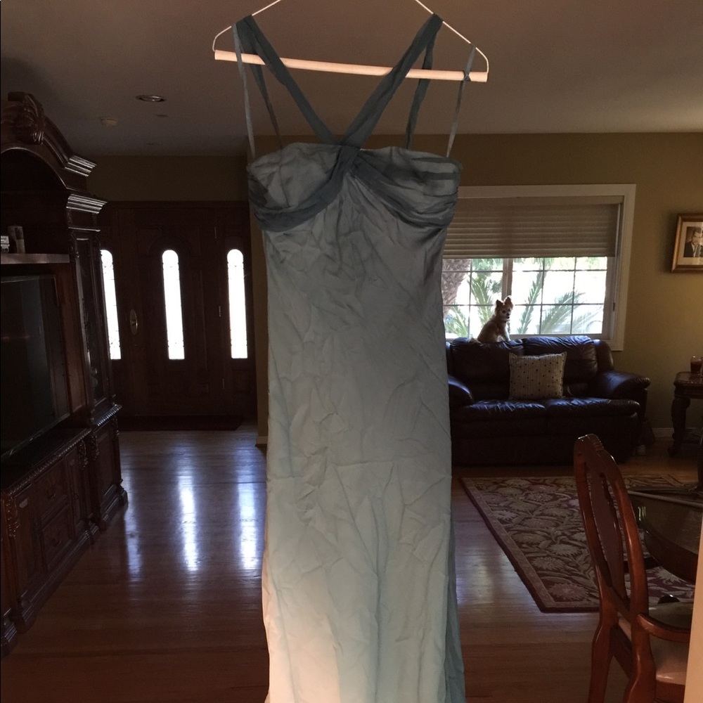 Bcbg gown ombré color blue teal size 8