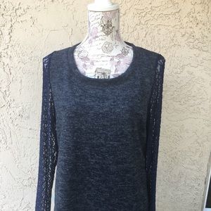 Women Sweater net sleeve