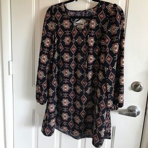 Aztec Print Dress