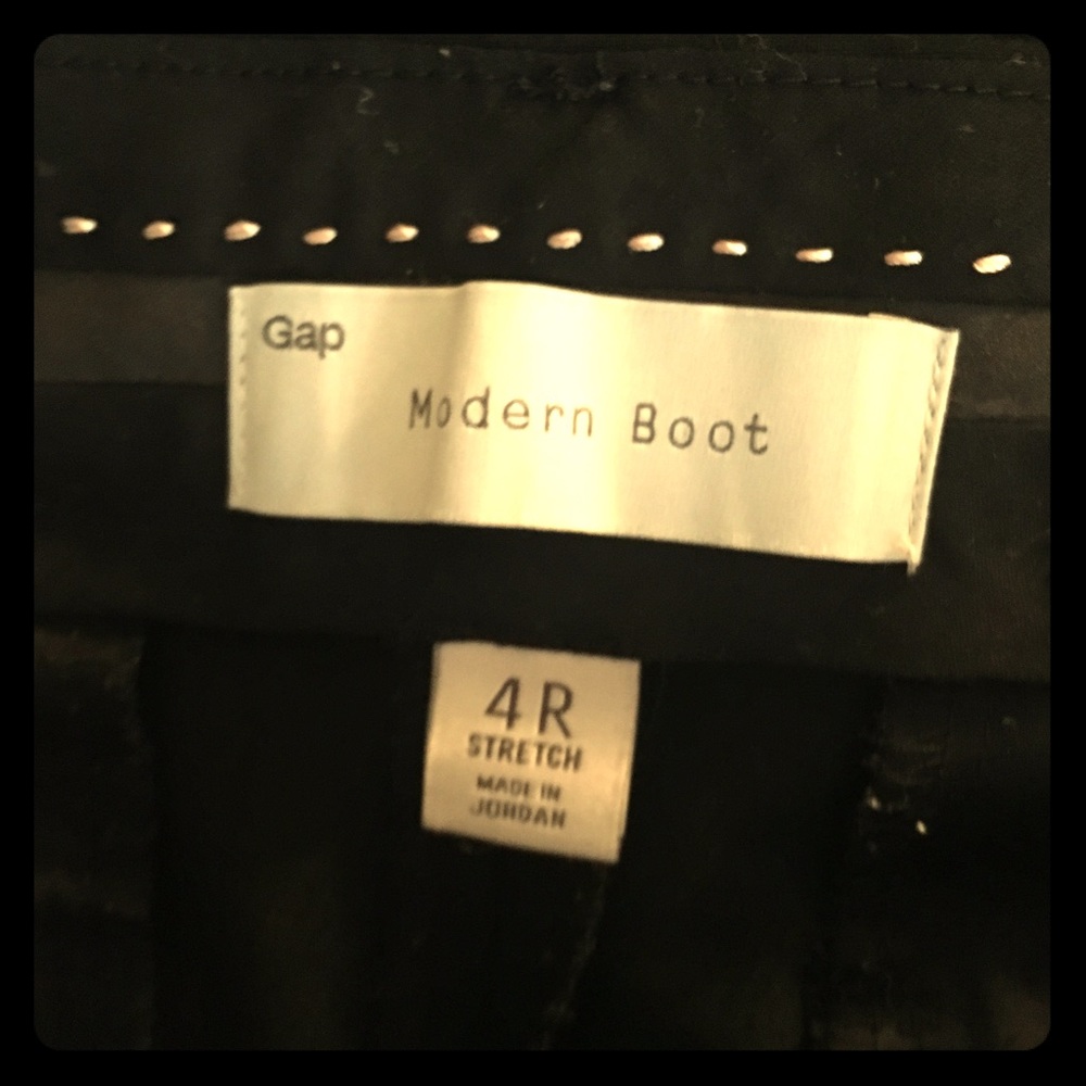 GAP Black boot cut work trousers