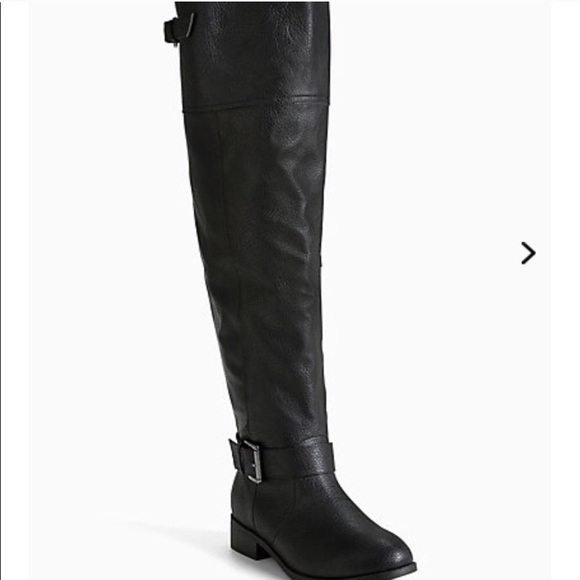 Over the knee riding boots black Clearance