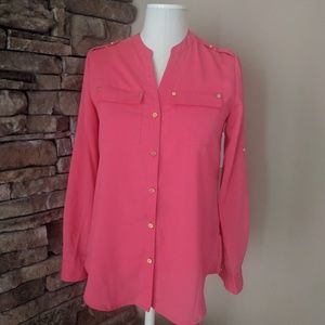 Like NEW gorgeous coral blouse
