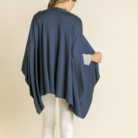 OVERSIZED SOFT CARDIGAN WITH POCKETS - Picture 2 of 2