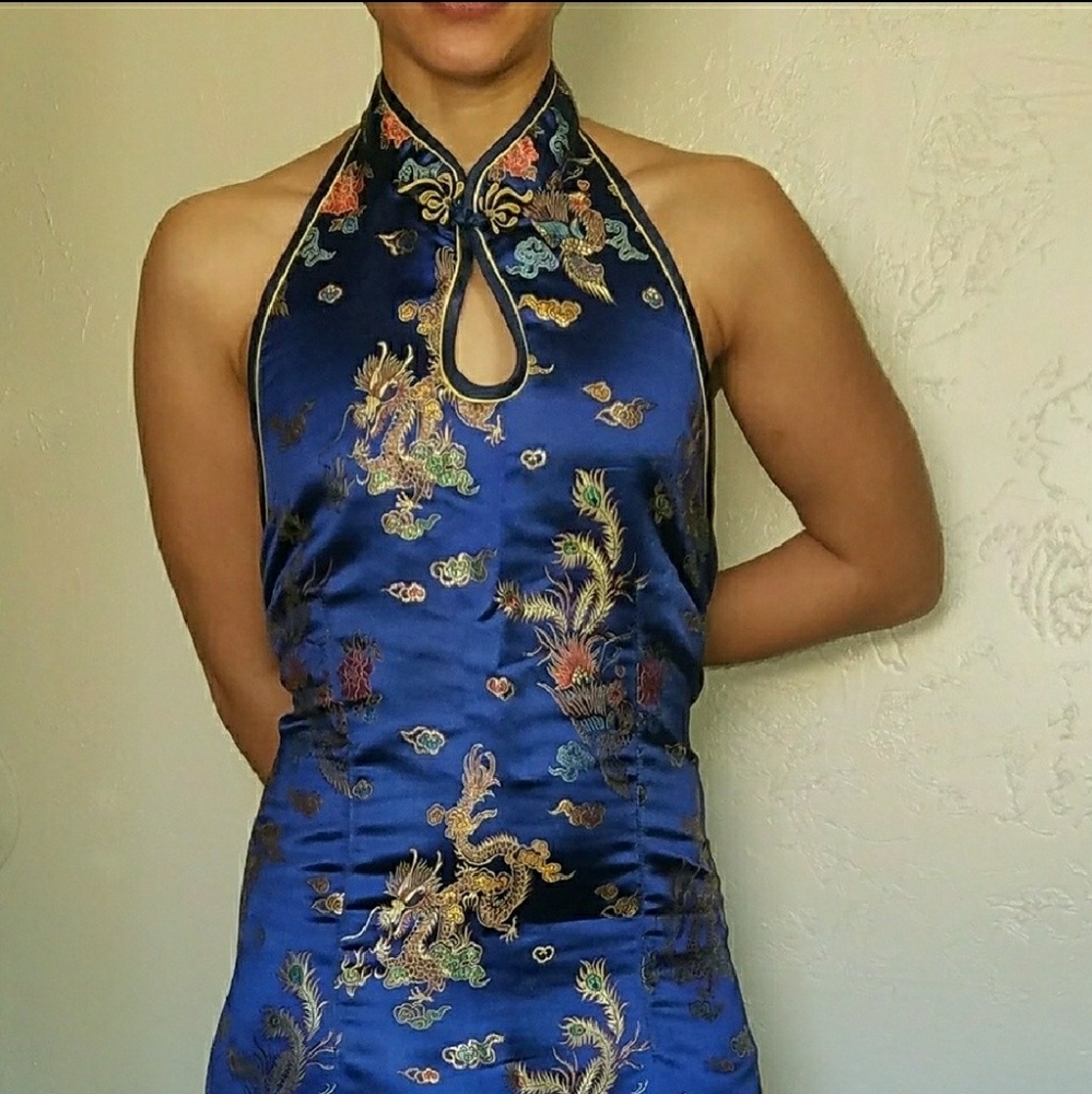 Vintage Long Traditional Cheongsam Dress