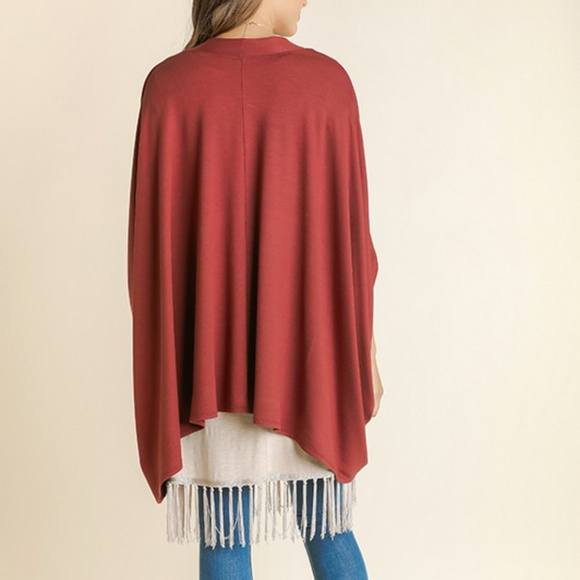 OVERSIZED CARDIGAN BRICK - Picture 2 of 2