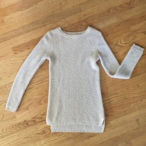 Ivory Knit Patterned Sweater