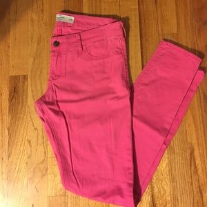 Hot Pink Abercrombie & Fitch Skinny Jeans